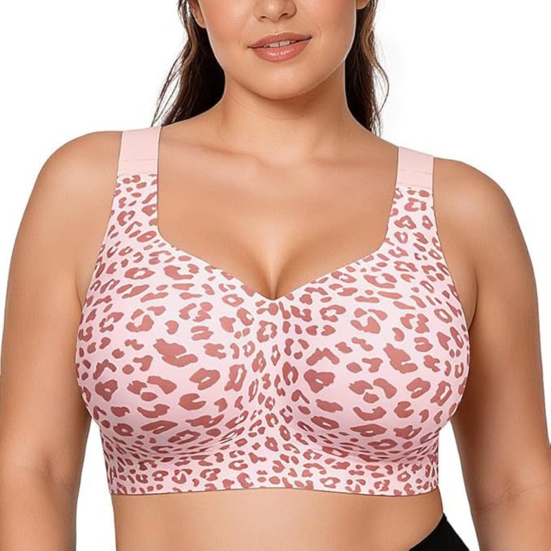 Full Coverage Bra - Leopard Jelly-bh's Geen beugel Push-up draadloze