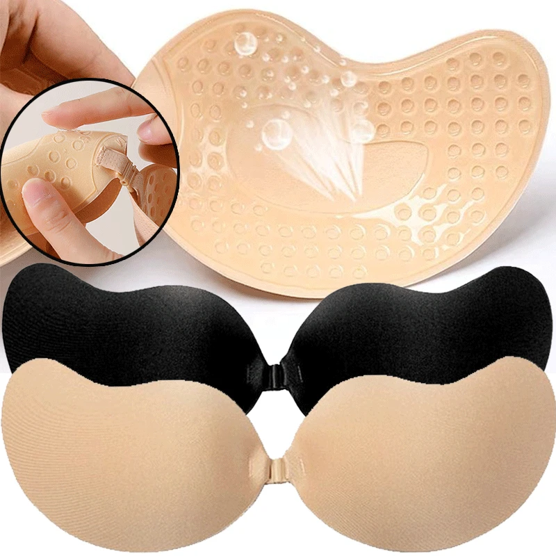 Strapless Bra Adhesive - Herbruikbare zelfklevende tepelhoedjes A-D cups, siliconen