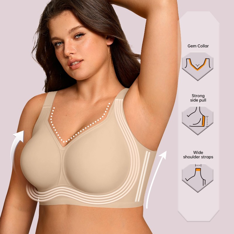 Plus Size Wireless Jelly BH Da - Full Coverage Bra recensie en prijs